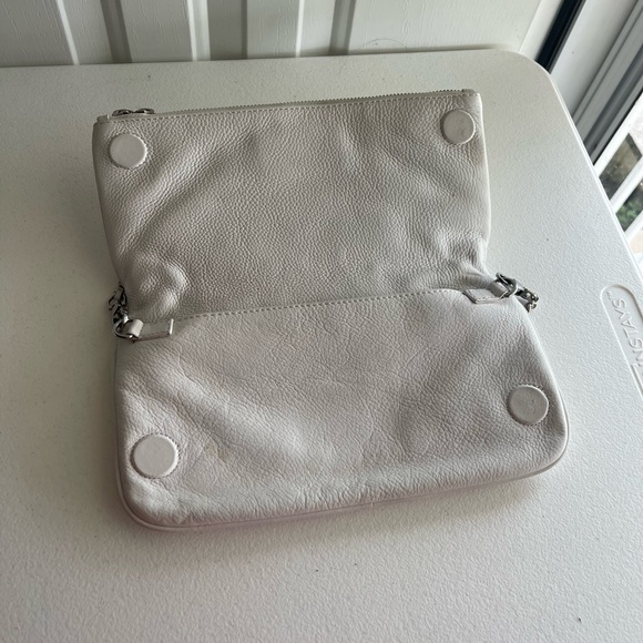 Zadig & Voltaire White Clutch with Silver Chain - Picture 8 of 10